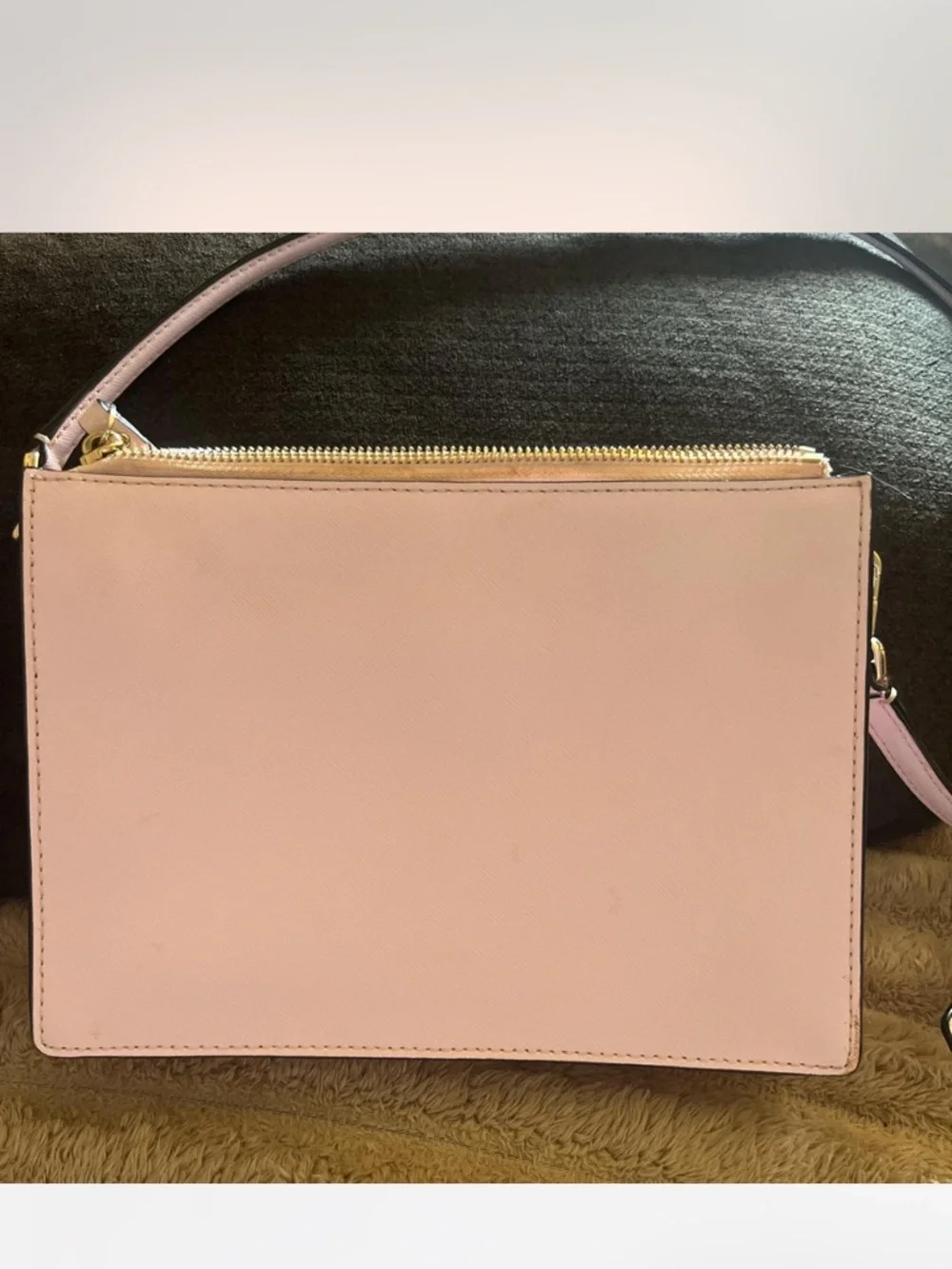 kate spade blush pink crossbody with gold hardware - Picture 2 of 3